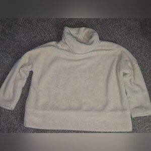 Tuckernuck Rollins Fleece Teddy, Soft Cream Turtleneck Sweater